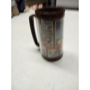 Vintage Disney Brown Tall Coffee Mug.  Thermo Serv.  3.25" D X 6.25" Tall.